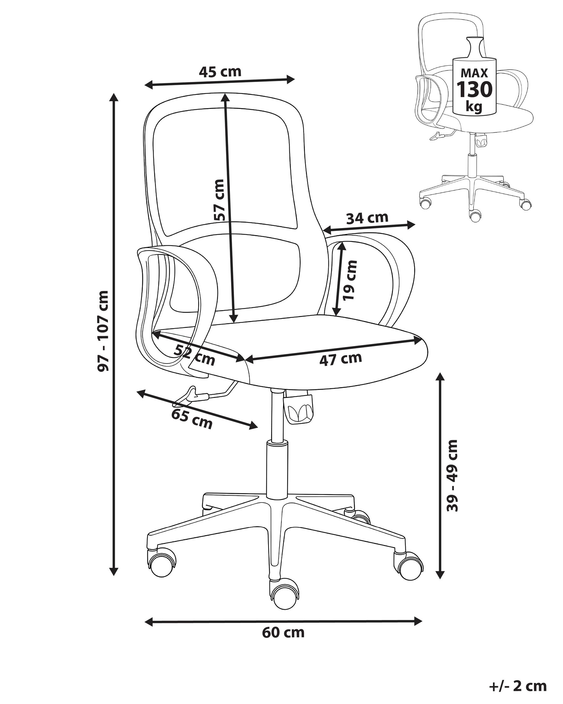 Office Chair SENTA Black_1065485