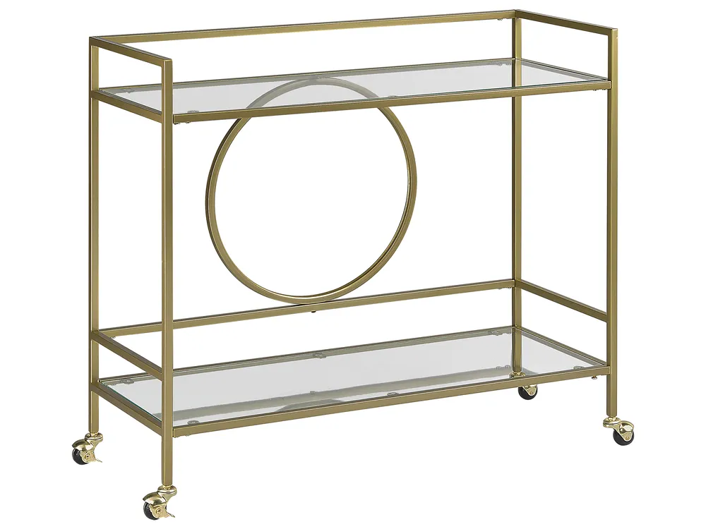 Kitchen Trolley KERRY Metal Gold