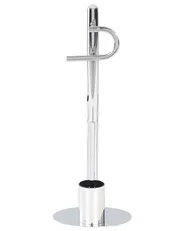 Toilet Roll and Brush Holder SARTO Metal Silver_821969