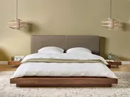 Waterbed Boucle ZEN 160 x 200 cm (EU King Size) Brown Ash Wood_1079991