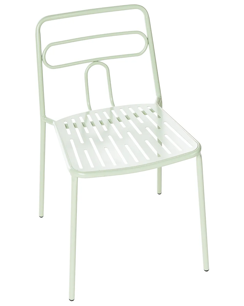 Set of 2 Garden Chairs AGEROLA Metal Light Green_1049309