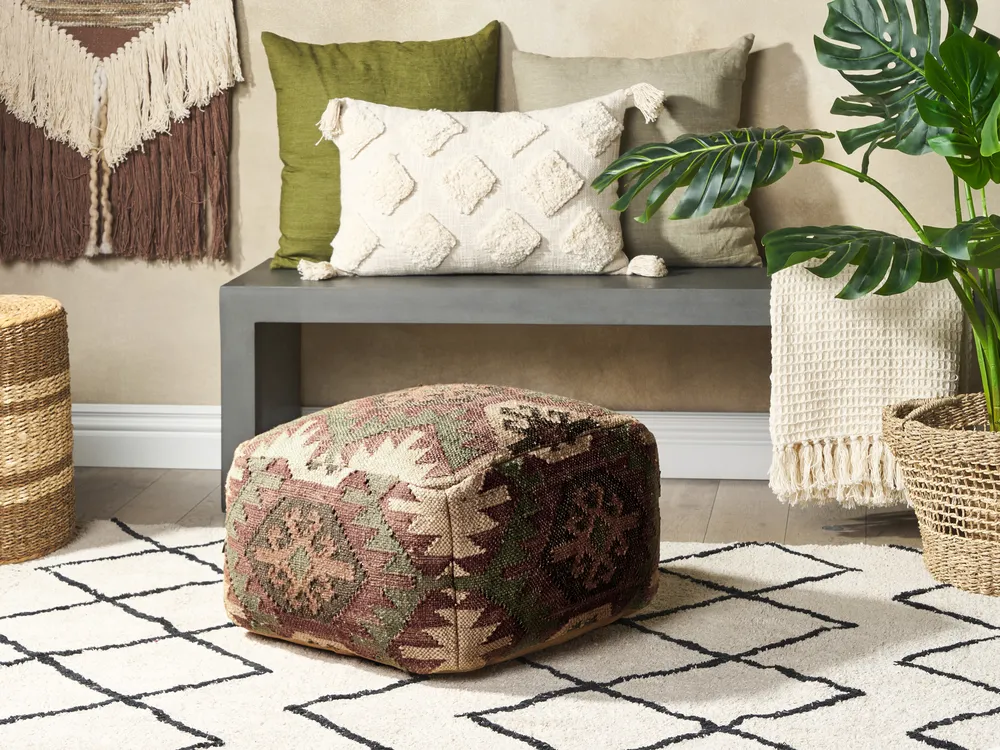 Pouffe ARVEN Jute Multicolour