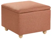 Storage Pouffe FERNDALE Fabric Golden Brown_1056130