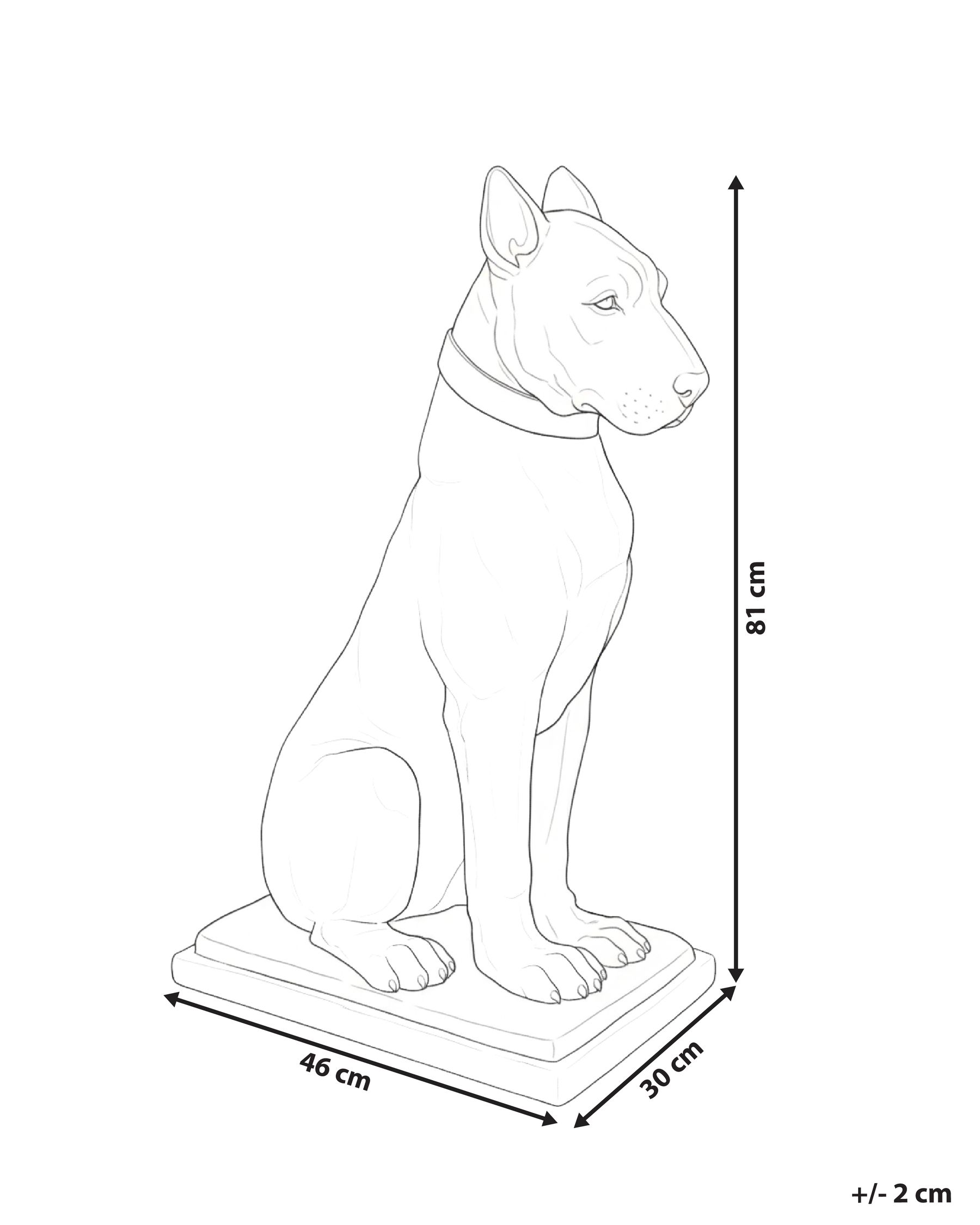 Trädgårdsstaty CAPALBIO Hund Beige_1054979