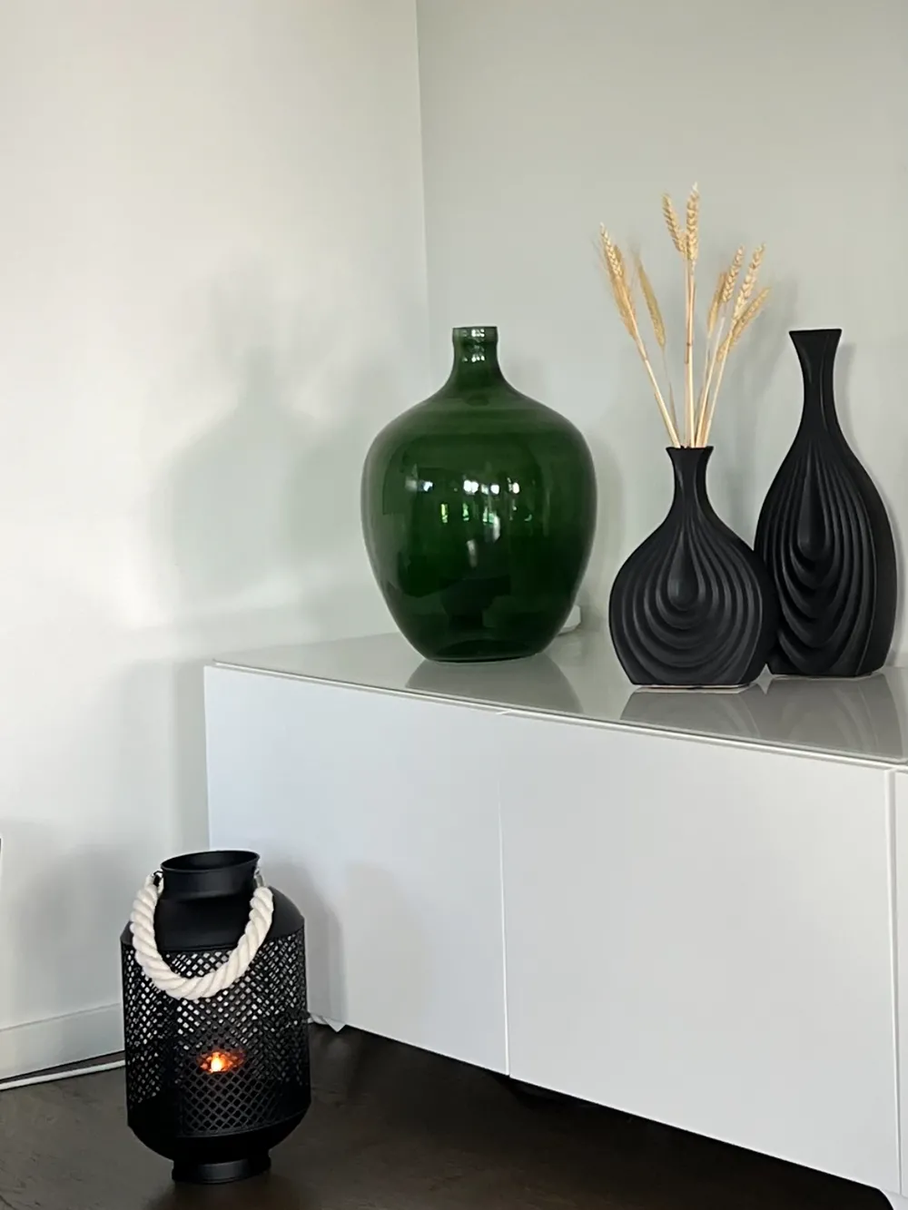 Lantern CORON 34 cm Metal Black_832424