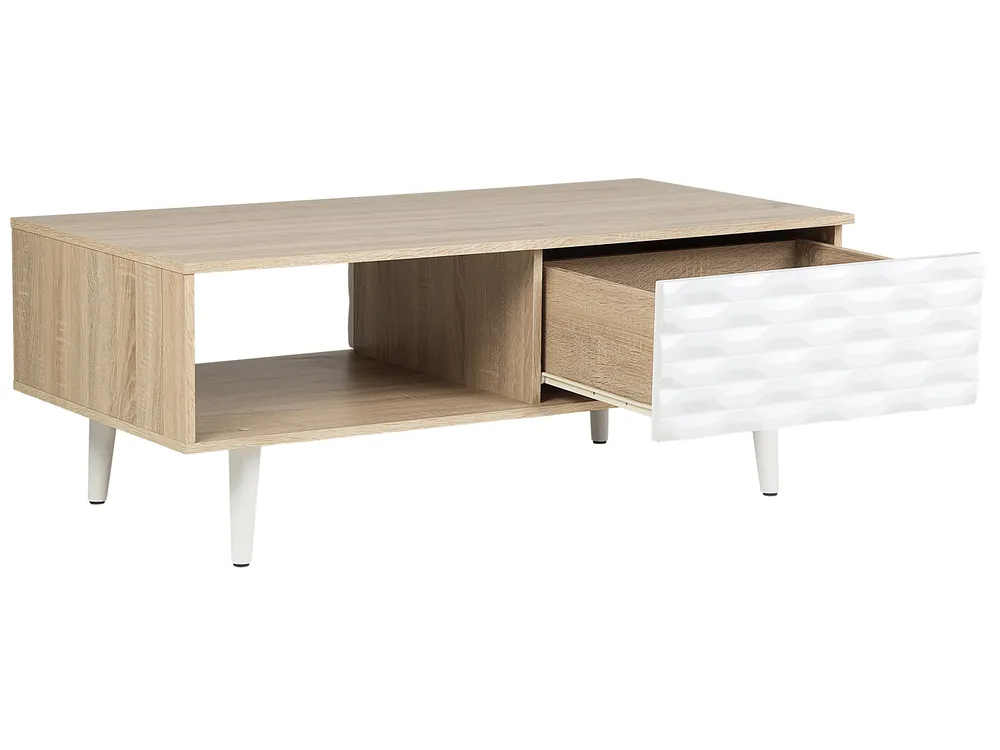 Coffee Table SWANSEA with Storage Light Brown_722619