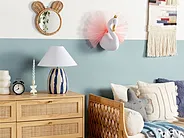 Kids Wall Decor Swan ODETTA 32 cm Cotton White_848335