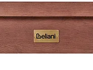 Trädgårdsbänk med dyna TUSCANIA 160 cm Eukalyptusträ Beige_1119224