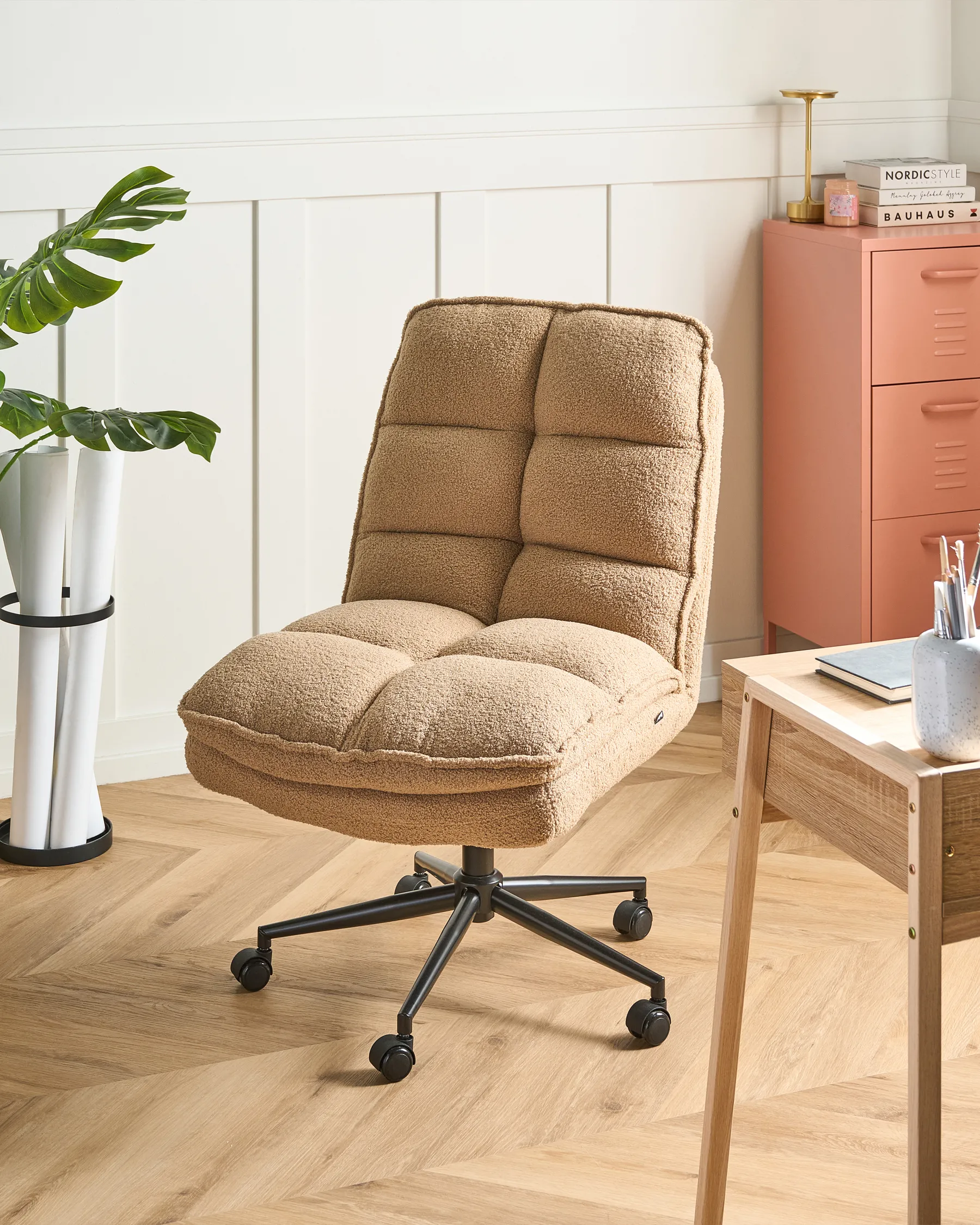 Toimistotuoli ADDISON Buklee Hiekanbeige_1077977