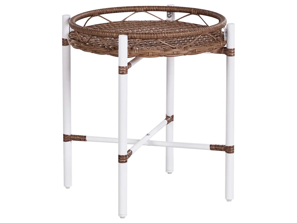 Caféset med kuddar LEVICO Metall Vit_930862