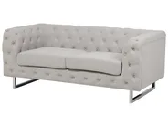 Sofa 2 Seater VISSLAND Fabric Light Beige_706381