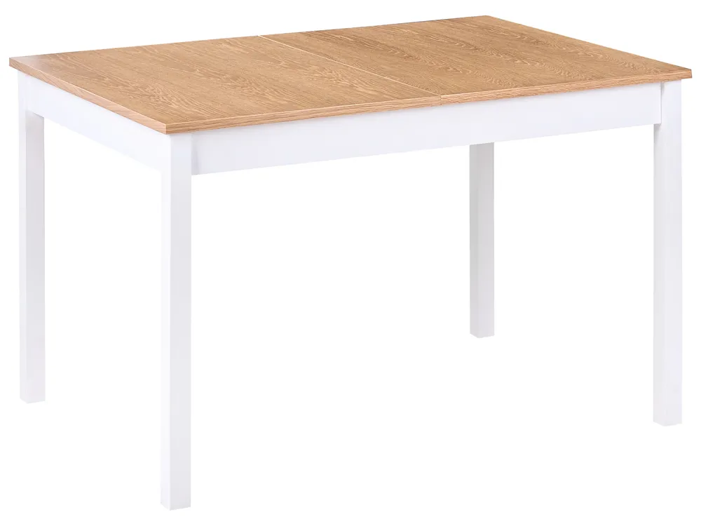 Jatkettava ruokapöytä HOUSTON Vaaleanruskea/valkoinen 120/150 cm 90 cm Mänty_1070981