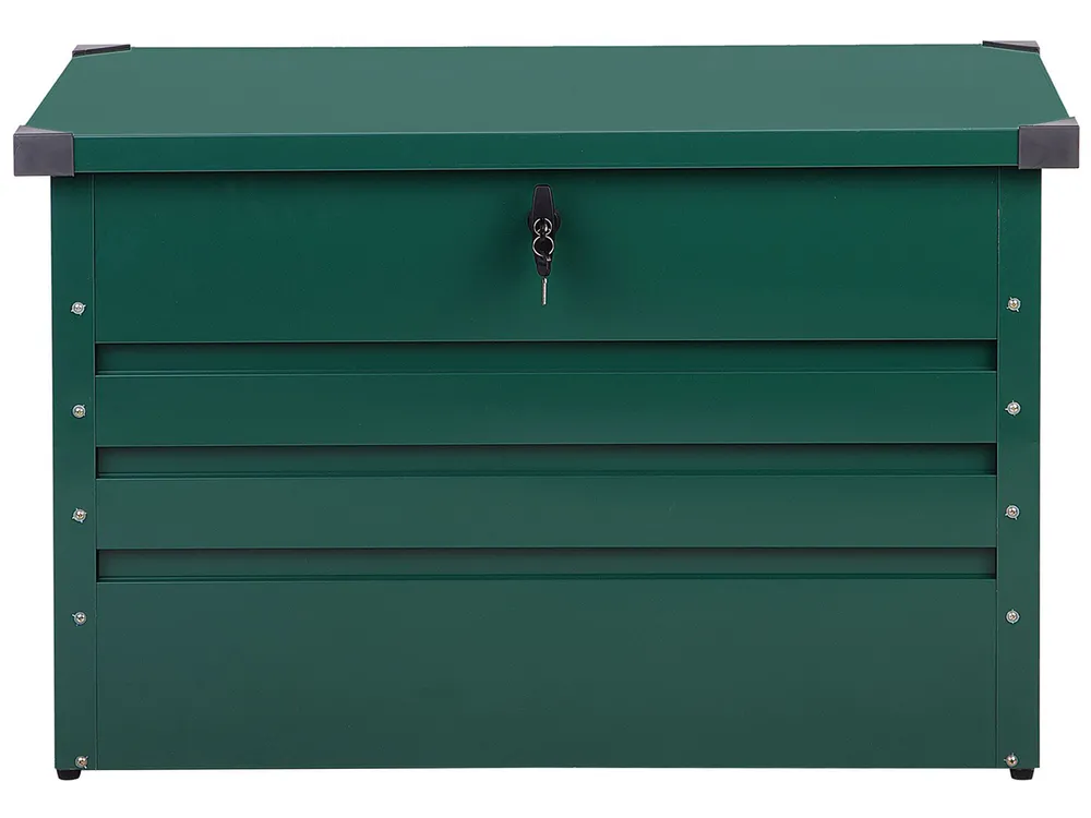Förvaringslåda CEBROSA 100 cm 62 cm Metall Mörkgrön_717633