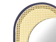 Wall Mirror CREIL 51 cm 143 cm PE Rattan Natural_892114