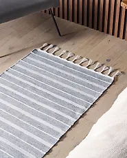 Rug BADEMLI Light Grey 80 x 150 cm_1178622