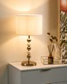 Bordlampe LOKY Metall Messing/beige