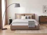 Bed Boucle VINAY 180 x 200 cm (EU Super King) Brown_970356