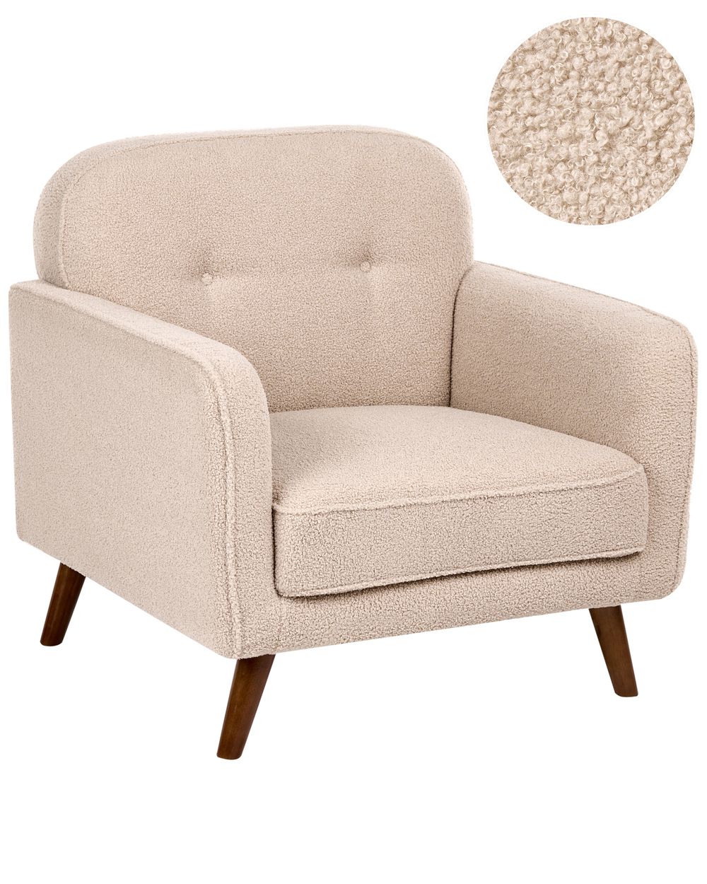 Armchair ETTRUM Boucle Beige