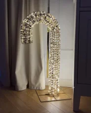 Ulkokoriste LED-valo NORRESO 74 cm Karkkikeppi Kulta_1169534