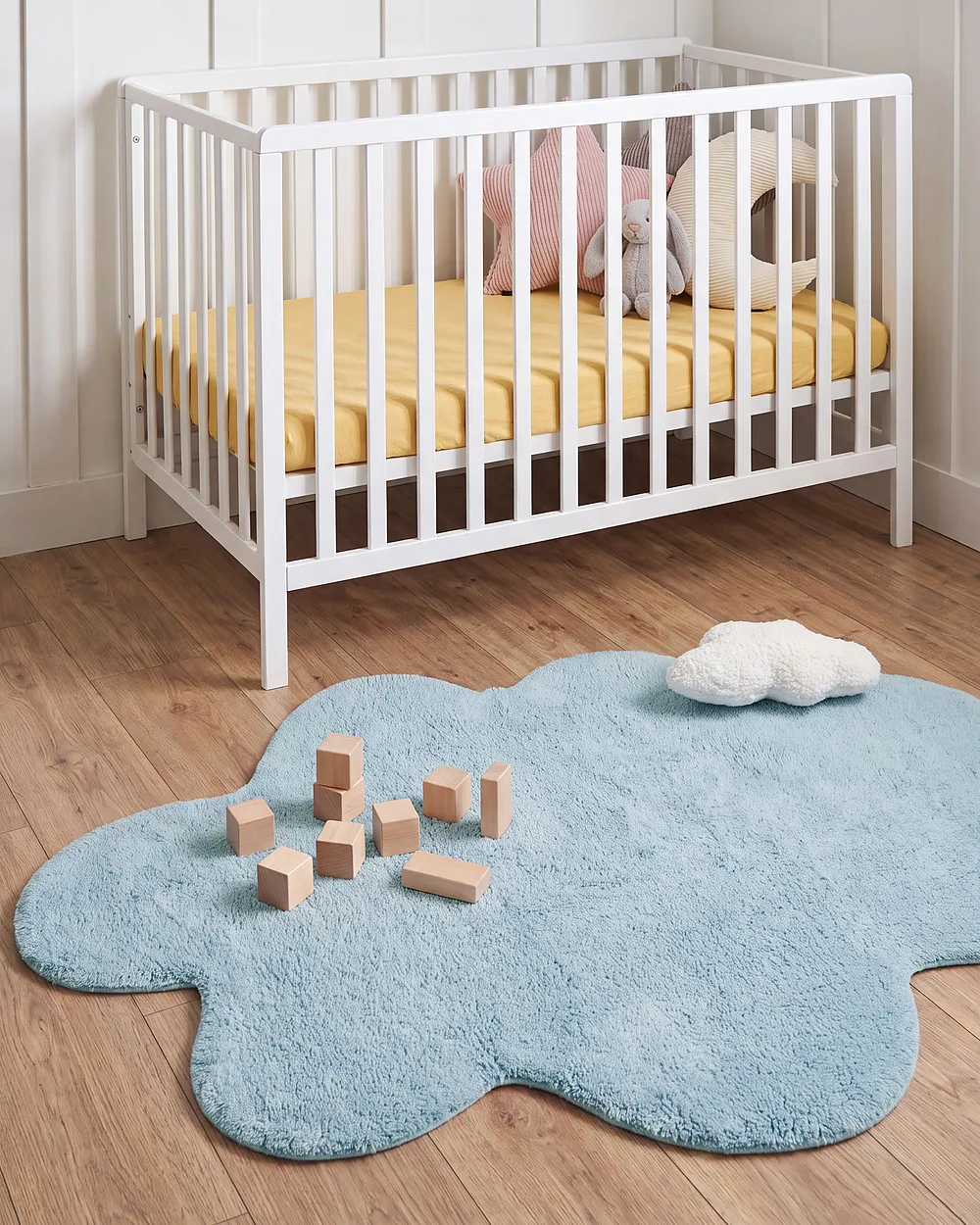 Kids Rug HODKA  Light Blue 80 x 120 cm Cotton with Cushion