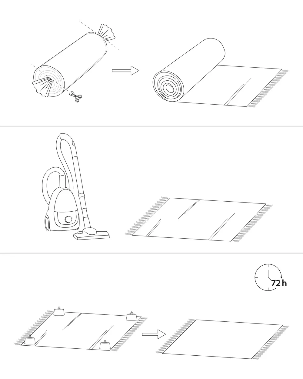 Matto BETTIAH Beige 80 x 150 cm Puuvilla_890043