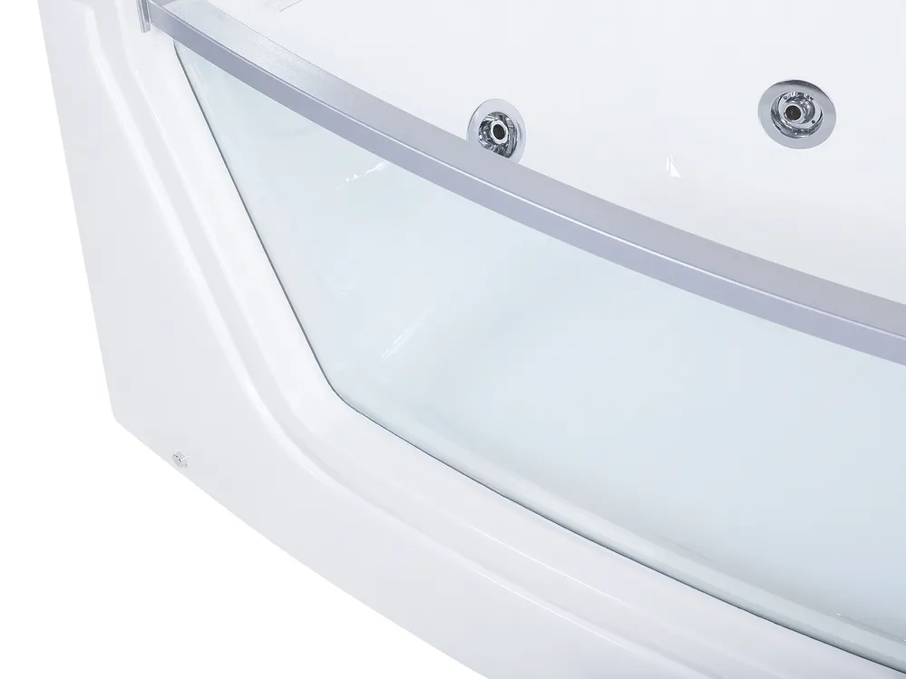 Kulmaporeamme LED-valolla FUERTE 175 x 85 cm Valkoinen_717866
