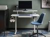 Elektrisk justerbart skrivebord WILBANKS 120 cm 60 cm med USB-inngang Hvit