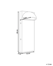 Outdoor LED Wall Light SAJUR Black_986187
