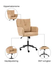 Kontorstol ALPINE Beige_1071083