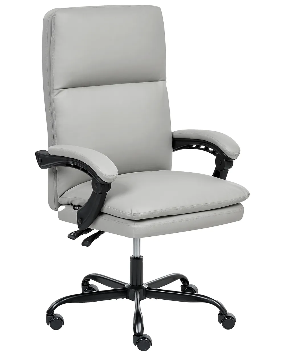 Executive Chair SERENE Faux Leather Light Grey
