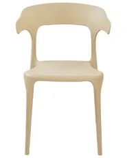 Set of 4 Garden Chairs GUBBIO Beige_844323