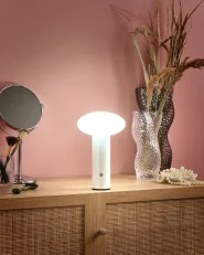 Wireless LED Table Lamp BUAYAN with Dimmer Metal White_955256