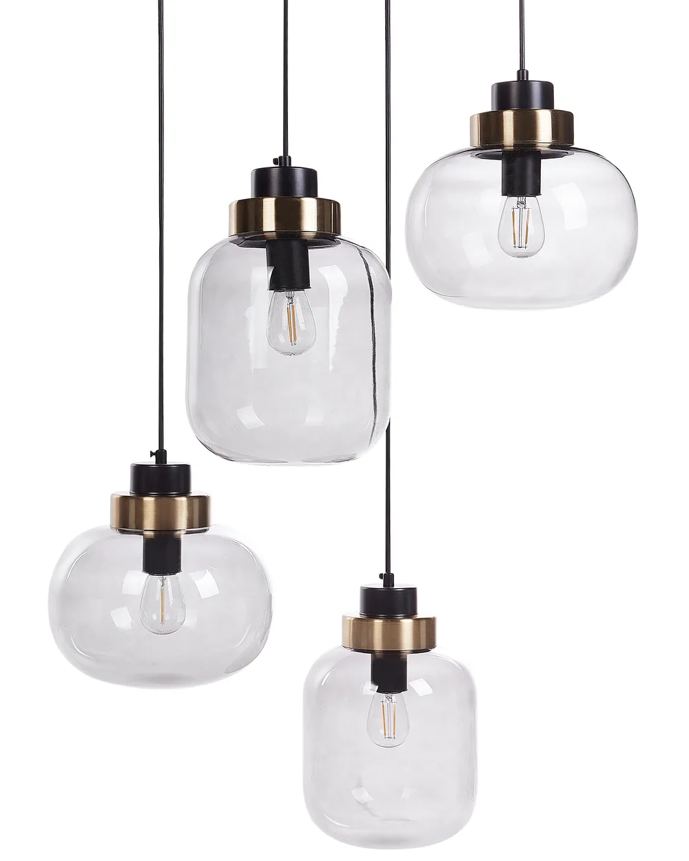 Pendant Lamp ZAYANDE Glass Light Grey