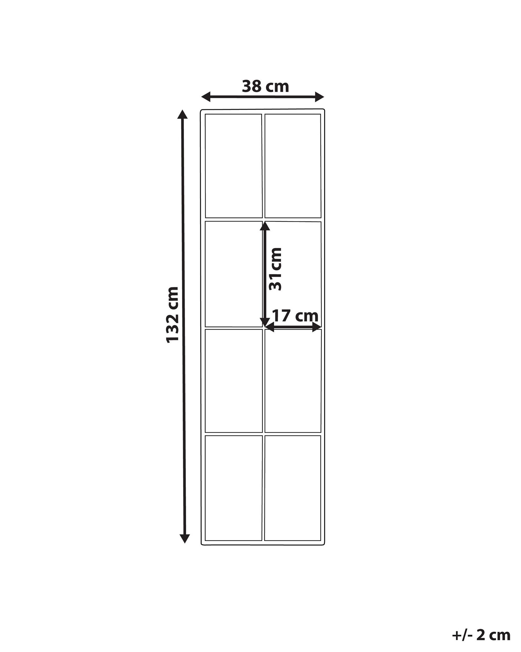 Wall Mirror CAMON 38 cm 132 cm Metal Black_852368