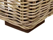 Sun Lounger with Cushion PALESE Reclining Rattan Natural_928122