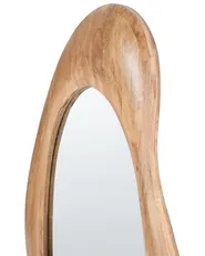 Wall Mirror HOURTIN 68 cm 100 cm Wood Brown_1003391