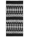 Rug SOKUN Black 80 x 150 cm Leather