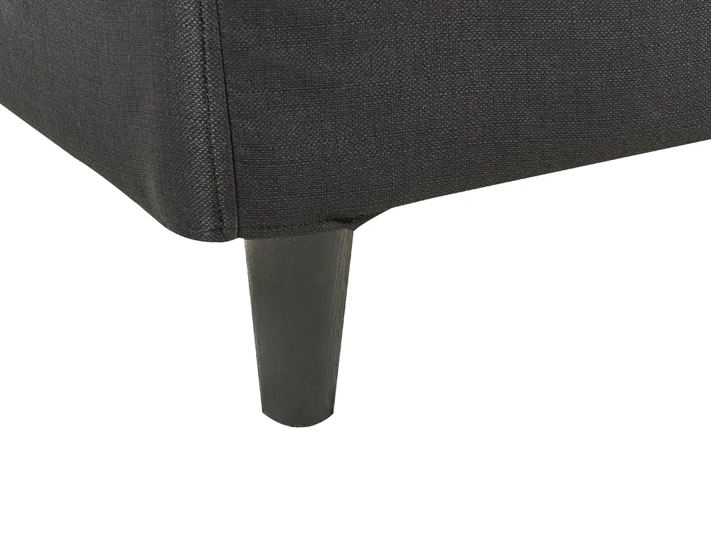 Bed Fabric FITOU 140 x 200 cm (EU Double) Black_875891
