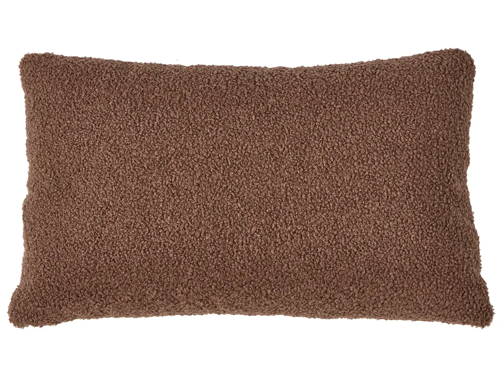 Corner Sofa 3 Seater FLAM Boucle Brown Left Hand_1034360