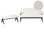 Soffgrupp TAMRE Bouclé Off-White/ Mörkbrun_985371