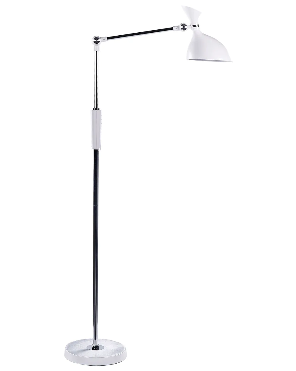 LED-golvlampa ANDROMEDA med dimmer Metall Vit_979389