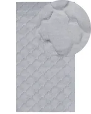 Faux Fur Rug GHARO Grey 80 x 150 cm_858611