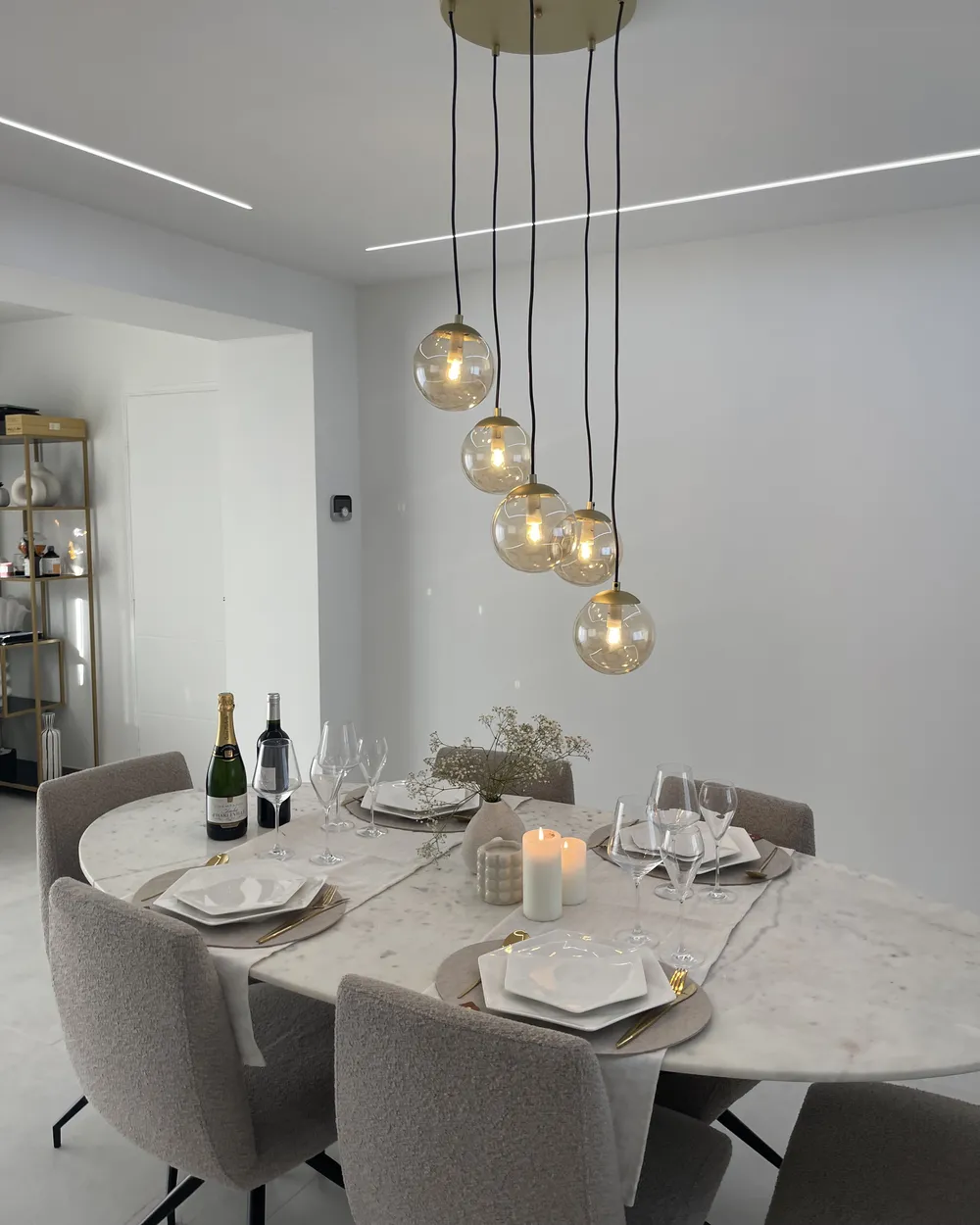 Pendant Lamp NOEL Glass Gold_948586
