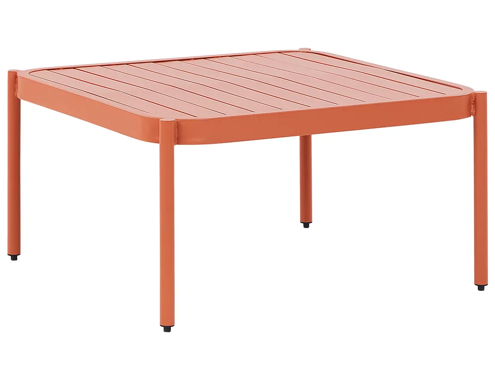 Loungesett til hagen med bord 2-seters TERRACINA Metall Oransje_826678