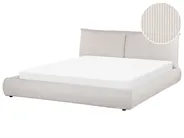 Waterbed Corduroy VINAY 180 x 200 cm (EU Super King) Light Beige_880978