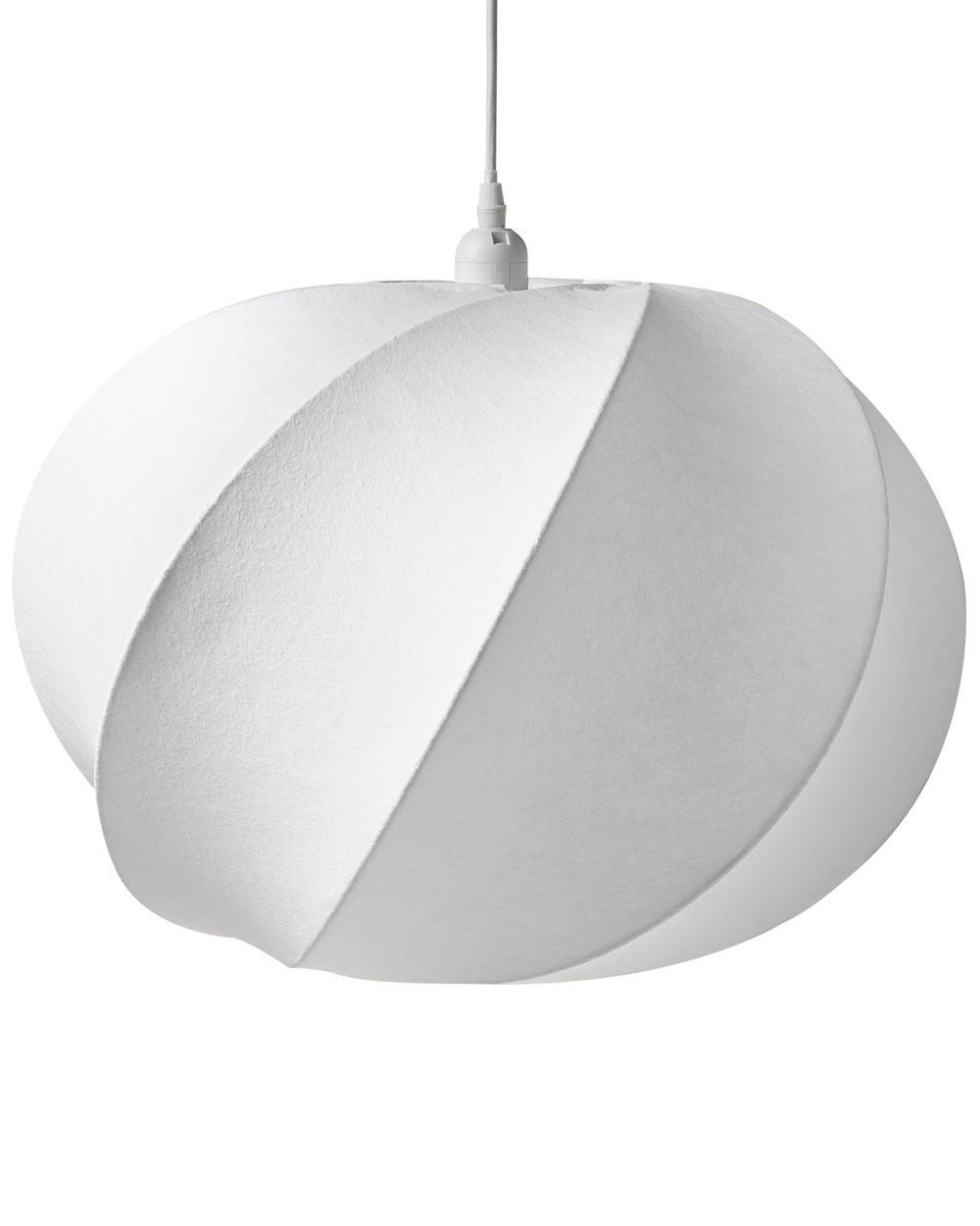 Pendellampa MAQUINE Konstsilke Vit