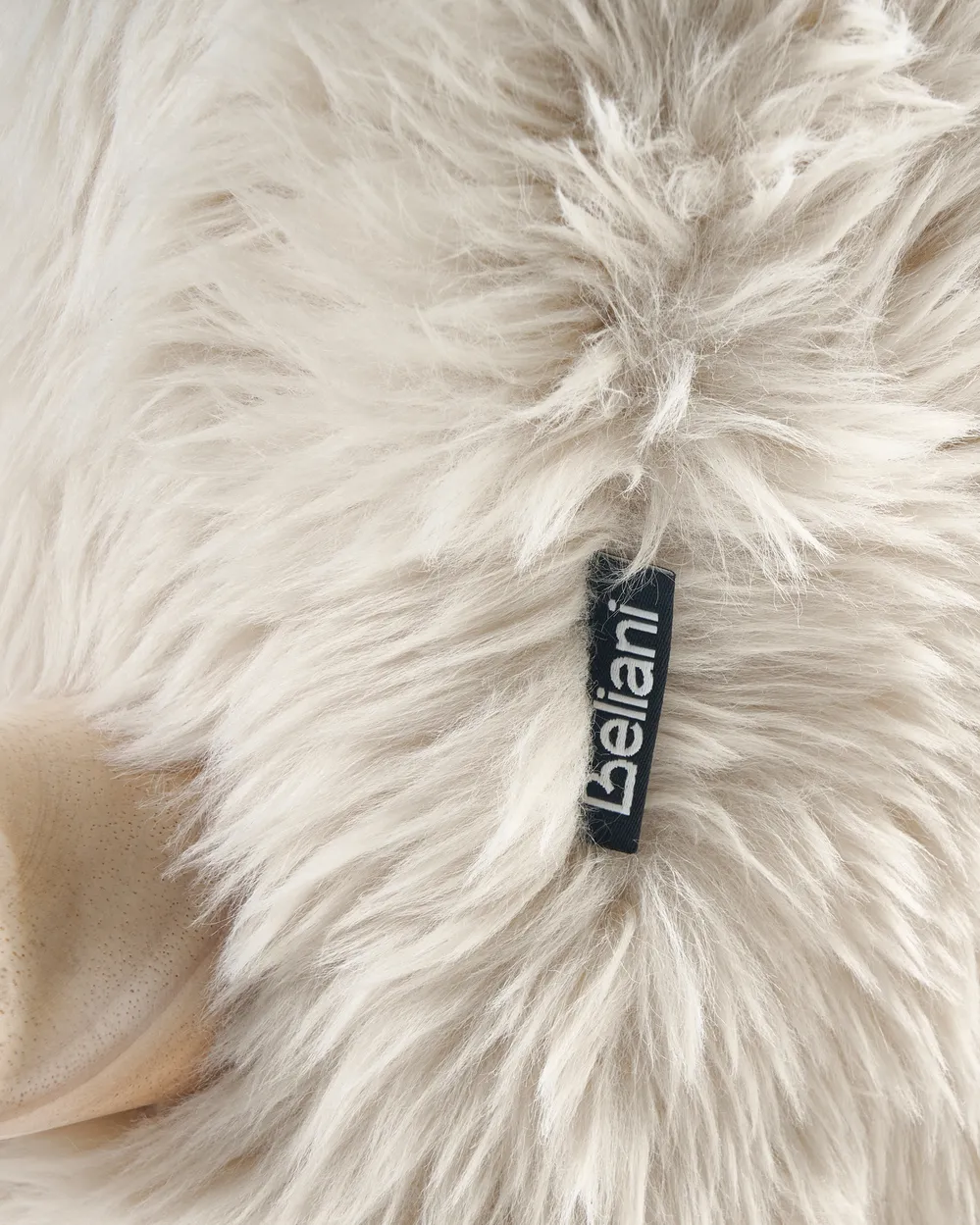 Fåtölj SKOVDE Fuskpäls Ljusbeige_1018529
