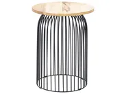 Side Table WILLS Mango Wood Brown/ Black_853809
