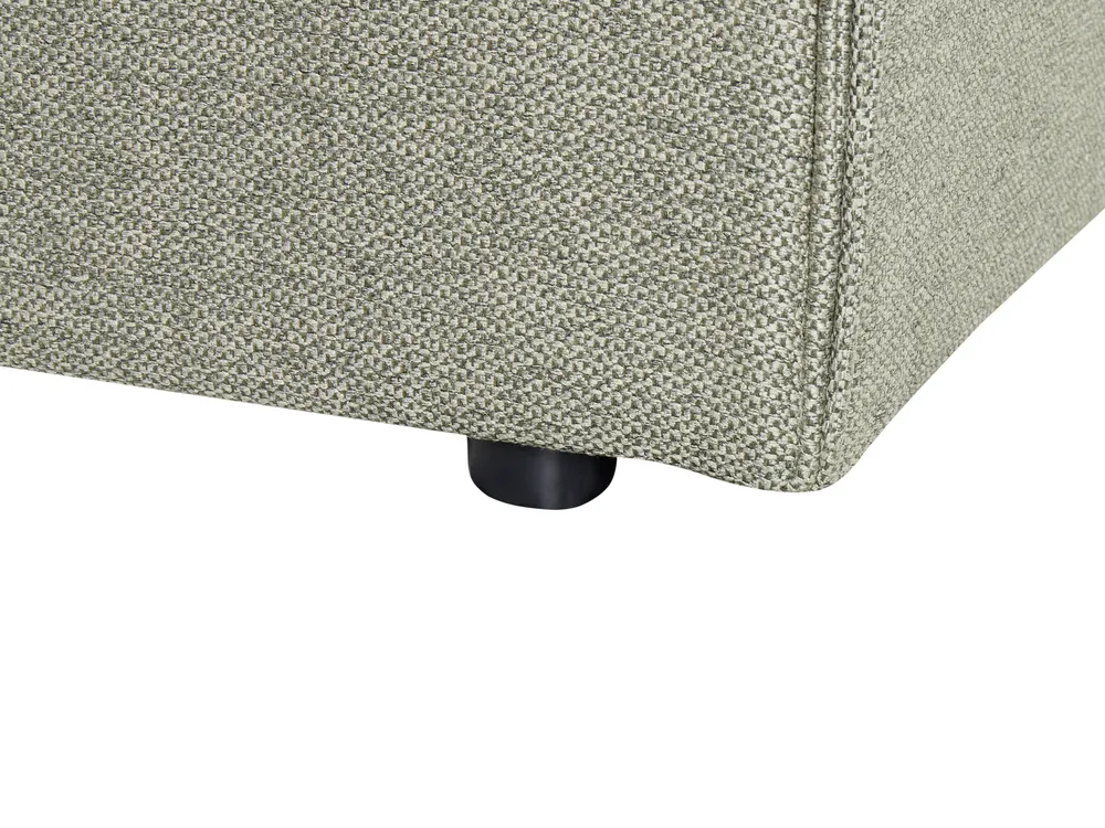 Waterbed Faux Linen LESTRE 160 x 200 cm (EU King Size) Green_962749
