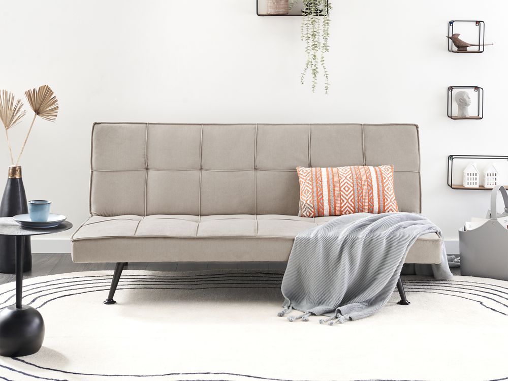 Bäddsoffa 2-sits HASLE Taupe